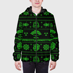 Куртка с капюшоном мужская Ядерная зима, цвет: 3D-черный — фото 2