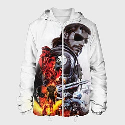 Куртка с капюшоном мужская Metal gear solid 2, цвет: 3D-белый
