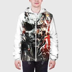 Куртка с капюшоном мужская Metal gear solid 5, цвет: 3D-белый — фото 2
