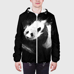 Куртка с капюшоном мужская Молочная панда, цвет: 3D-белый — фото 2
