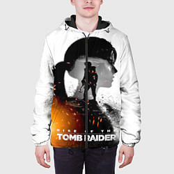 Куртка с капюшоном мужская Rise of the Tomb Raider 1, цвет: 3D-черный — фото 2