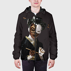 Куртка с капюшоном мужская Ghost In The Shell 1, цвет: 3D-черный — фото 2