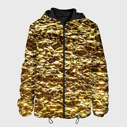 Куртка с капюшоном мужская Золотой, цвет: 3D-черный
