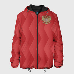 Куртка с капюшоном мужская Сборная России, цвет: 3D-черный