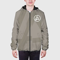 Куртка с капюшоном мужская Linkin Park: Grey style, цвет: 3D-черный — фото 2