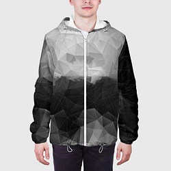 Куртка с капюшоном мужская Polygon gray, цвет: 3D-белый — фото 2