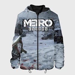 Куртка с капюшоном мужская Metro Exodus, цвет: 3D-черный