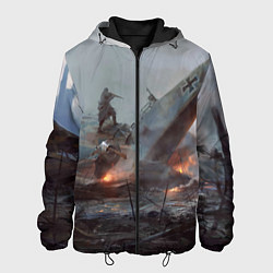 Куртка с капюшоном мужская Battlefield: Plan A, цвет: 3D-черный