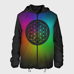 Куртка с капюшоном мужская Coldplay Colour, цвет: 3D-черный