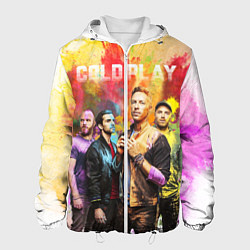 Куртка с капюшоном мужская Coldplay, цвет: 3D-белый