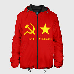 Куртка с капюшоном мужская СССР и Вьетнам, цвет: 3D-черный