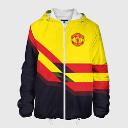 Куртка с капюшоном мужская Man United FC: Yellow style, цвет: 3D-белый