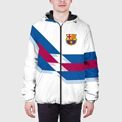 Куртка с капюшоном мужская FC Barcelona, цвет: 3D-черный — фото 2