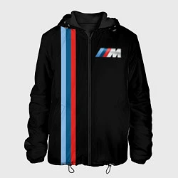 Куртка с капюшоном мужская BMW BLACK COLLECTION БМВ, цвет: 3D-черный