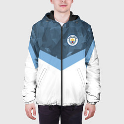 Куртка с капюшоном мужская Manchester City FC: Sport, цвет: 3D-черный — фото 2