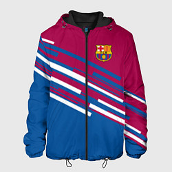 Куртка с капюшоном мужская Barcelona FC: Sport Line 2018, цвет: 3D-черный