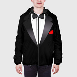 Куртка с капюшоном мужская Смокинг мистера, цвет: 3D-черный — фото 2