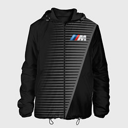 Куртка с капюшоном мужская BMW: Grey Colors Lines, цвет: 3D-черный
