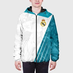 Куртка с капюшоном мужская FC Real Madrid: Abstract, цвет: 3D-черный — фото 2