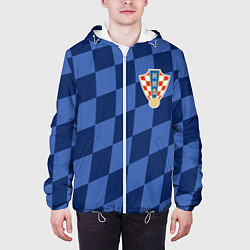 Куртка с капюшоном мужская Сборная Хорватии цвета 3D-белый — фото 2