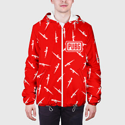Куртка с капюшоном мужская PUBG: Red Weapon, цвет: 3D-белый — фото 2