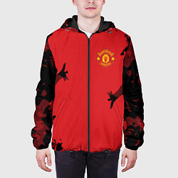 Куртка с капюшоном мужская FC Manchester United: Red Original, цвет: 3D-черный — фото 2