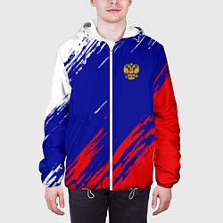 Куртка с капюшоном мужская RUSSIA SPORT, цвет: 3D-белый — фото 2