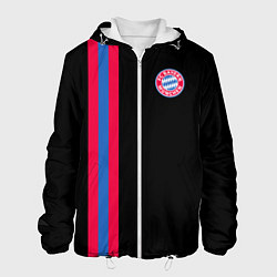 Куртка с капюшоном мужская FC Bayern Munchen: Pink Line, цвет: 3D-белый