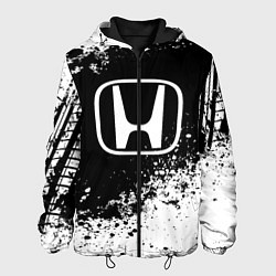 Куртка с капюшоном мужская Honda: Black Spray, цвет: 3D-черный