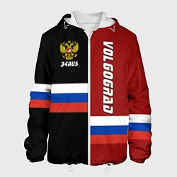 Куртка с капюшоном мужская Volgograd, Russia, цвет: 3D-белый