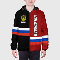 Куртка с капюшоном мужская Volgograd, Russia, цвет: 3D-черный — фото 2