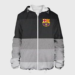 Мужская куртка ФК Барселона: Серый стиль