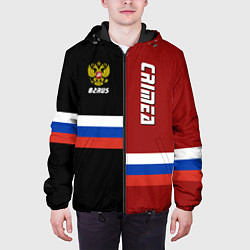 Куртка с капюшоном мужская Crimea, Russia, цвет: 3D-черный — фото 2