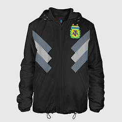 Куртка с капюшоном мужская Аргентина: гостевая ЧМ-2018, цвет: 3D-черный
