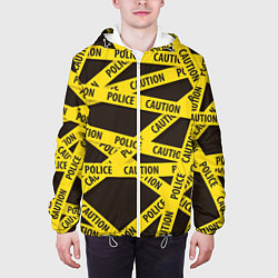 Куртка с капюшоном мужская Police Caution, цвет: 3D-белый — фото 2