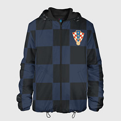 Куртка с капюшоном мужская Сборная Хорватии: Гостевая ЧМ-2018 цвета 3D-черный — фото 1