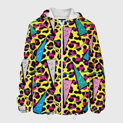 Куртка с капюшоном мужская 80s Leopard, цвет: 3D-белый