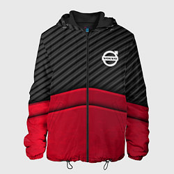 Куртка с капюшоном мужская Volvo: Red Carbon, цвет: 3D-черный