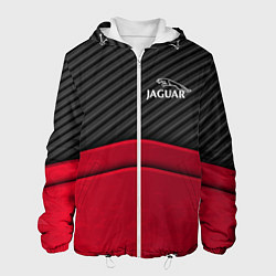 Куртка с капюшоном мужская Jaguar: Red Carbon, цвет: 3D-белый