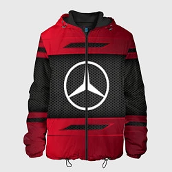 Куртка с капюшоном мужская Mercedes Benz Sport, цвет: 3D-черный