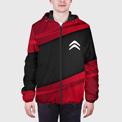 Куртка с капюшоном мужская Citroen: Red Sport, цвет: 3D-черный — фото 2