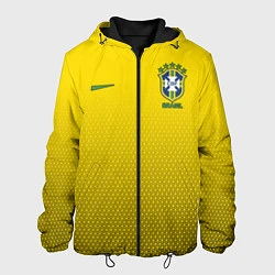 Куртка с капюшоном мужская Brazil Team: WC 2018, цвет: 3D-черный