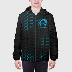 Куртка с капюшоном мужская Team Liquid: Carbon Style, цвет: 3D-черный — фото 2