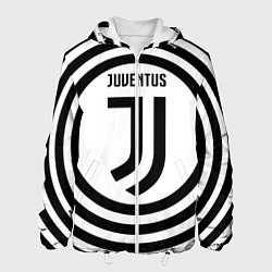 Куртка с капюшоном мужская FC Juventus Round, цвет: 3D-белый