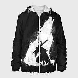 Куртка с капюшоном мужская Dark Souls: Howling Wolf, цвет: 3D-белый