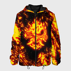 Куртка с капюшоном мужская Cyberpunk 2077: FIRE SAMURAI, цвет: 3D-черный