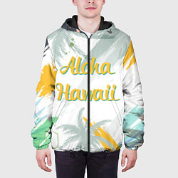 Куртка с капюшоном мужская Aloha Hawaii, цвет: 3D-черный — фото 2