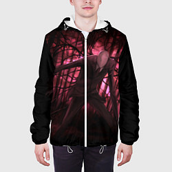 Куртка с капюшоном мужская Slender: Dark Wood, цвет: 3D-белый — фото 2
