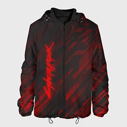 Куртка с капюшоном мужская Cyberpunk 2077: Red Breaks, цвет: 3D-черный