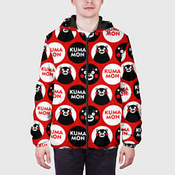 Куртка с капюшоном мужская Kumamon Pattern, цвет: 3D-черный — фото 2